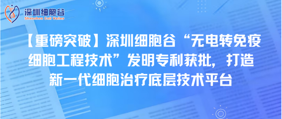 【重磅突破】深圳Ebpay支付“无电转免疫细胞工程技术”发明专利获批，打造新一代细胞治疗底层技术平台
